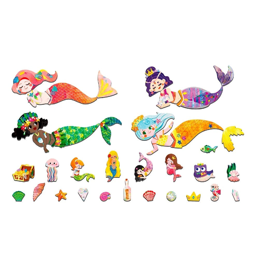Boîte magnétique mierEDU puzzle sirènes de voyage Mlle & Coco