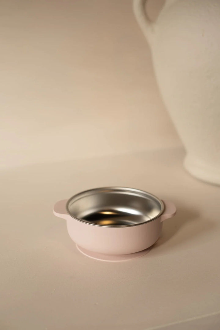 Bol à ventouse – Acier inoxydable et silicone - Micasso &amp; Co Micasso &amp; Co vieux rose