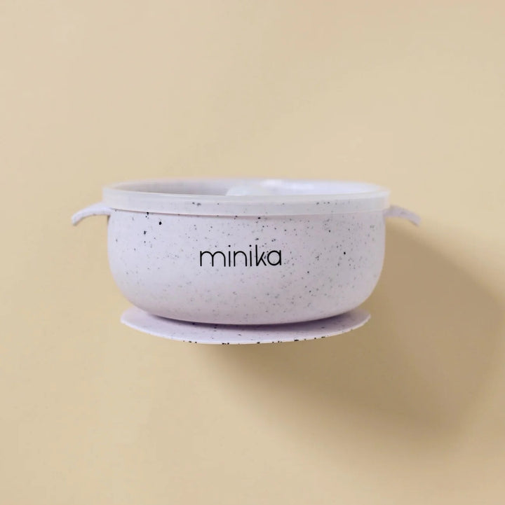 bol avec couvercle silicone lavande minika compagnie québécoise