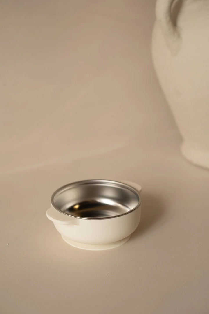 Bol à ventouse – Acier inoxydable et silicone - Micasso &amp; Co Micasso &amp; Co Blanc crème 