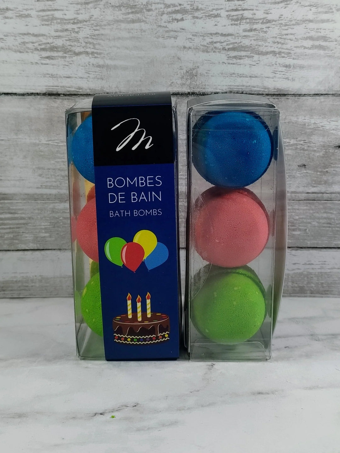 bombe bain bonne fête bleu Margot Mlle et Coco 