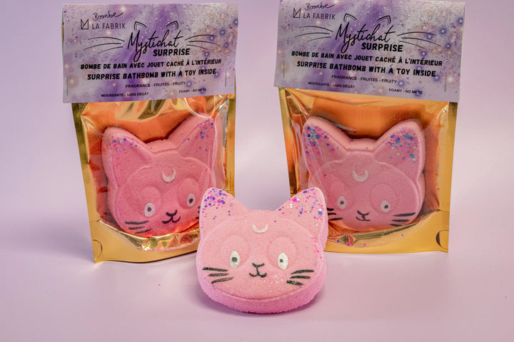 Bombe de bain surprise Mystichat La Fabrik Mlle et Coco