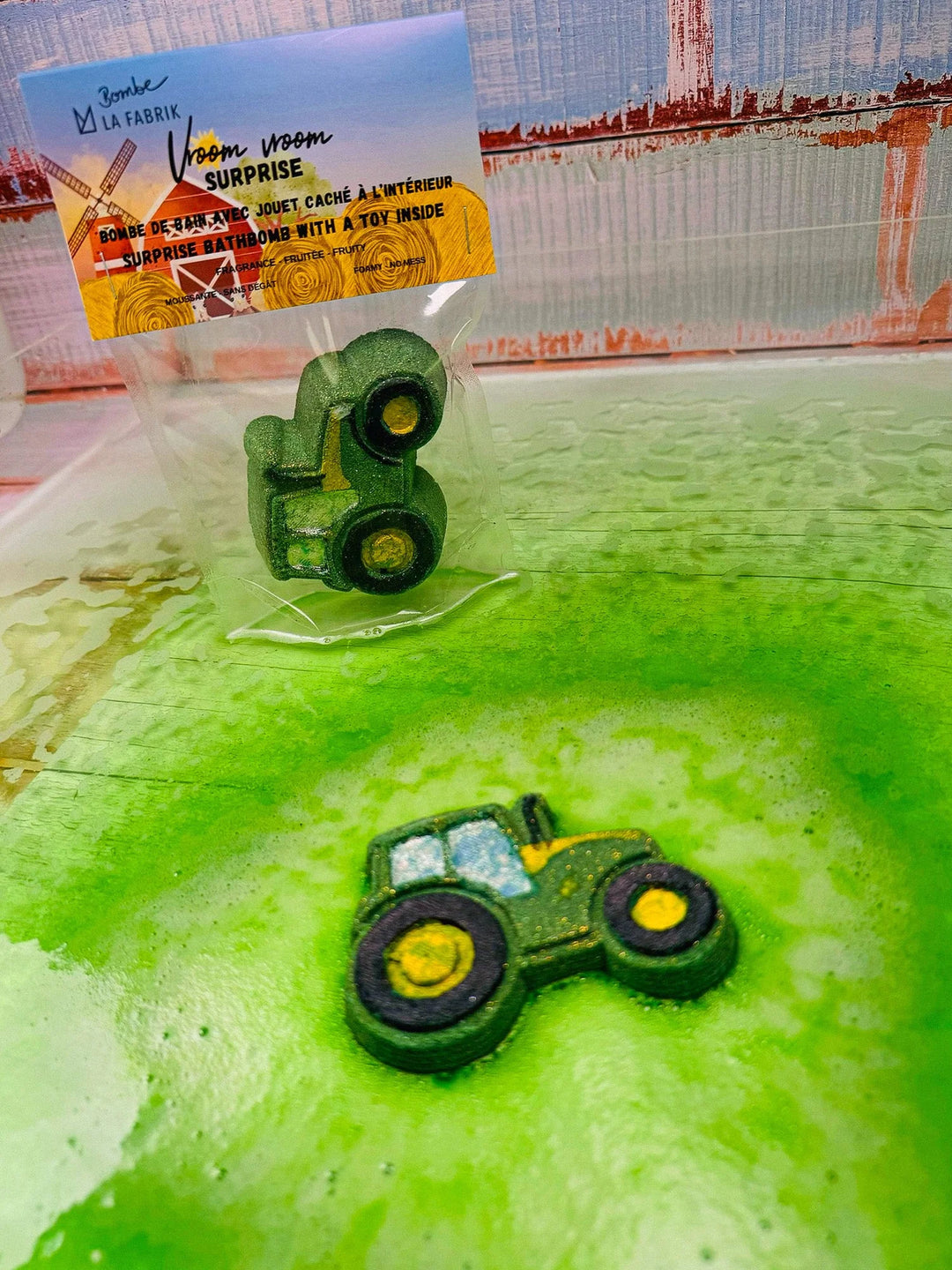 bombe bain tracteur vroum La Fabrik compagnie québécoise Mlle  Coco