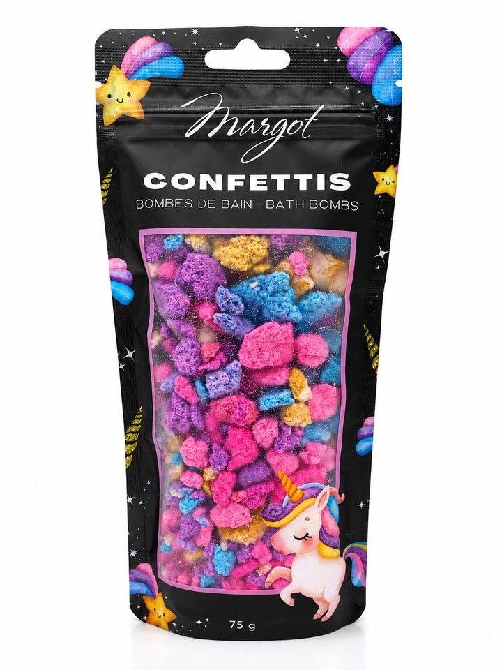 Bombe de bain confettis licorne Margot Mlle et Coco