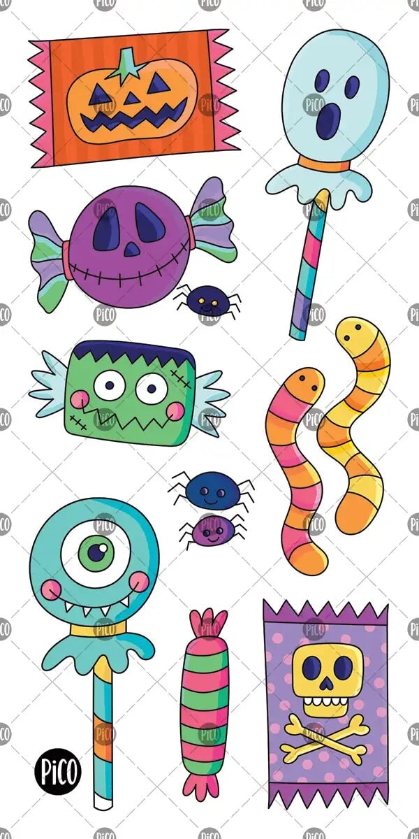 pico tatouage bonbons halloween Mlle et Coco idée cadeau