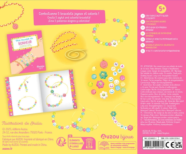 Bricolage Mes bracelets du bonheur Auzou Mlle et Coco
