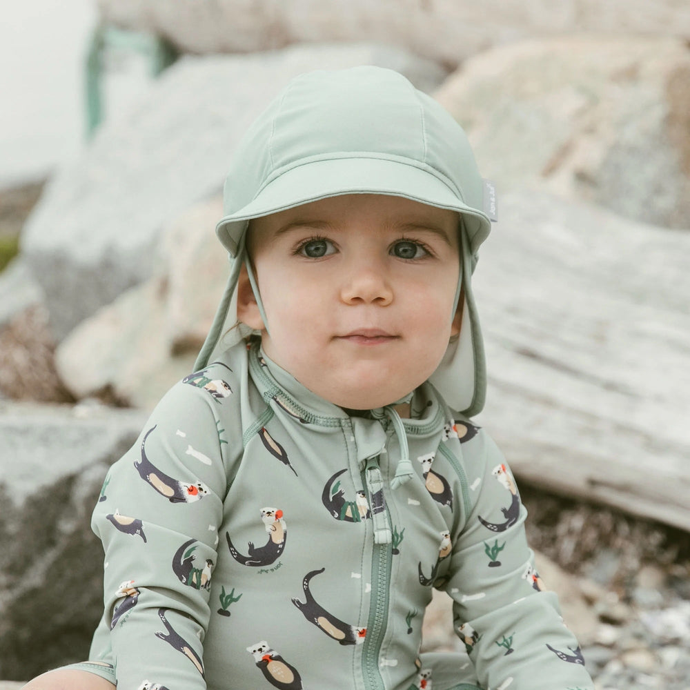bonnet anti-uv vert sauge Jan & Jul chapeau