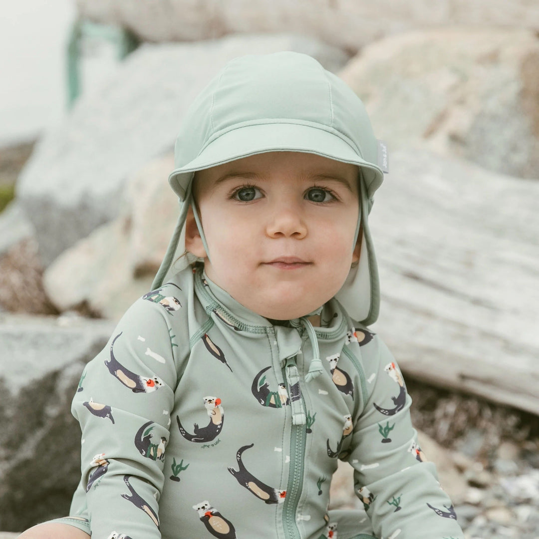 bonnet anti-uv vert sauge Jan &amp; Jul chapeau