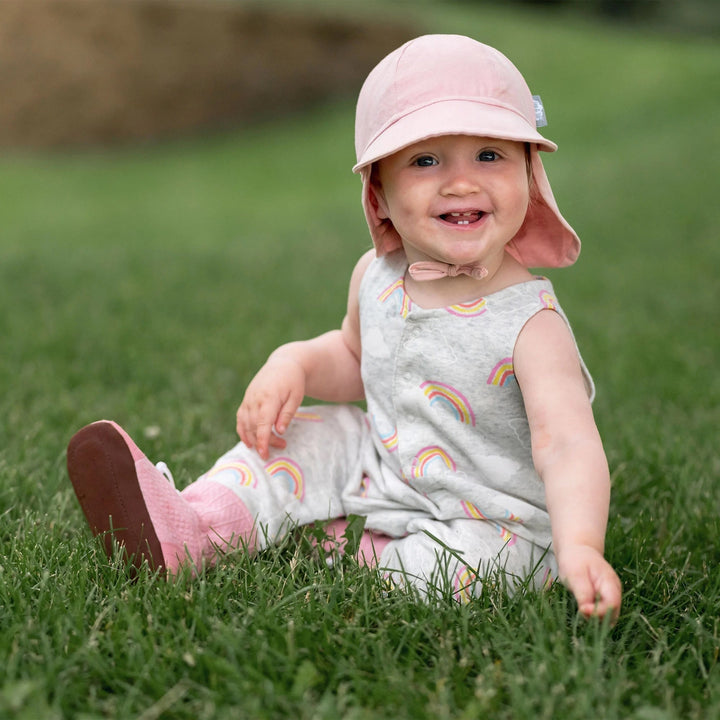 Bonnet bébé anti-UV Sun Soft coton - Rose clair - Jan &amp; Jul Accessoires vêtements/autres Jan &amp; Jul 