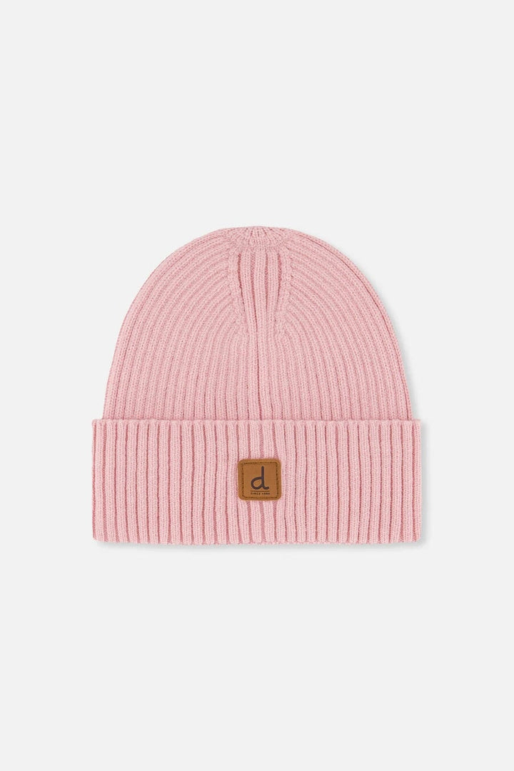 Bonnet mi-saison en tricot Vieux rose Deux par Deux Mlle et Coco