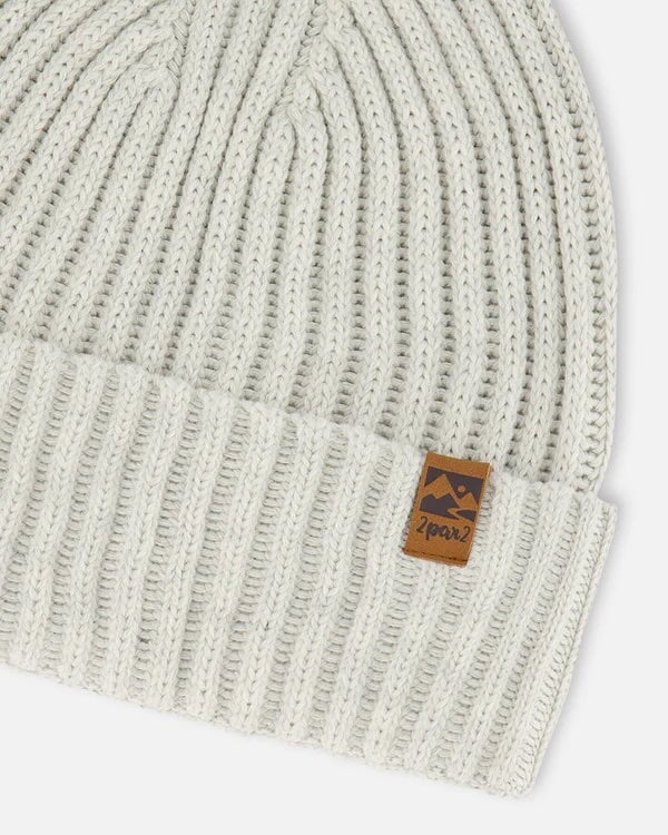 bonnet coton mi-saison gris Deux par deux accessoire 