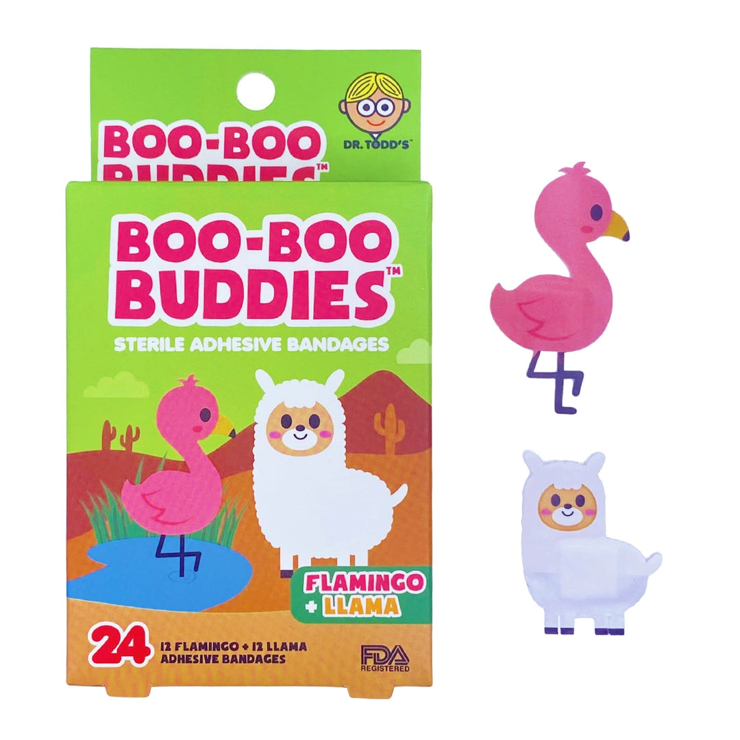 boo-boo Buddies flamant lama pensement bandage enfant accessoire