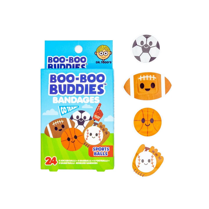 boo-boo buddies pensement bandage ballons sport enfant