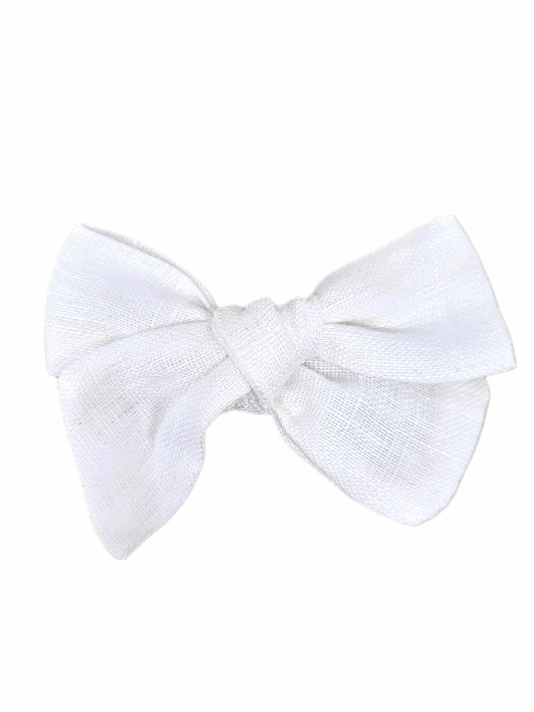boucle en lin blanc sur pince Ananas accessoire cheveux
