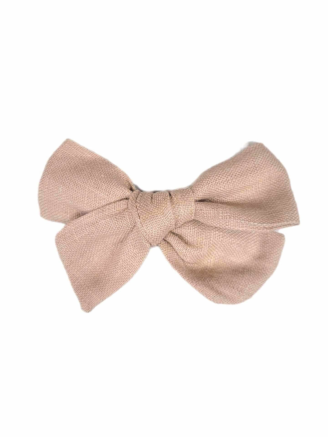 boucle lin sur pince accessoire cheveux taupe Ananas compagnie québécoise