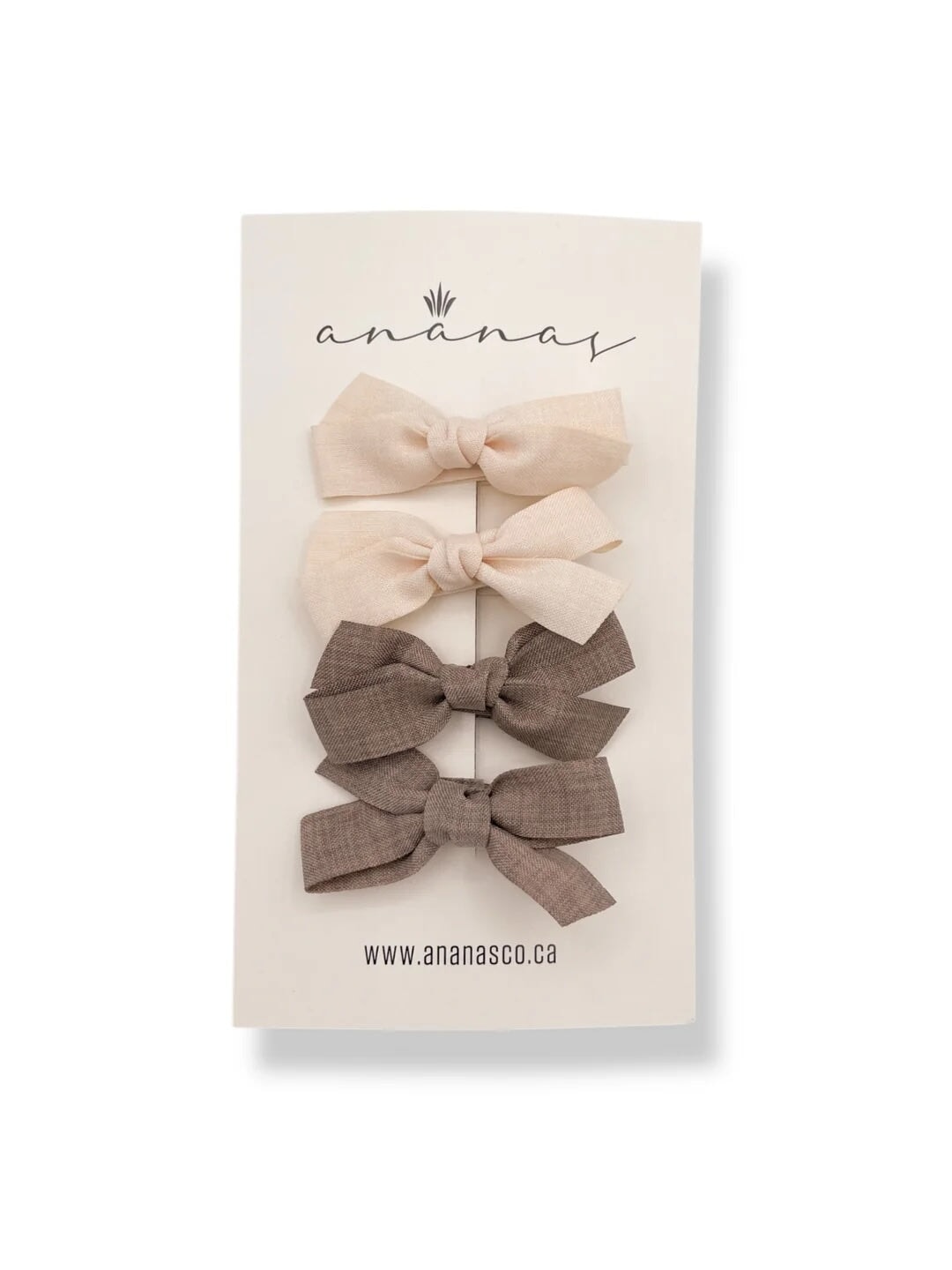 Boucles à cheveux sur pince Beige/brun Ananas & Co.
