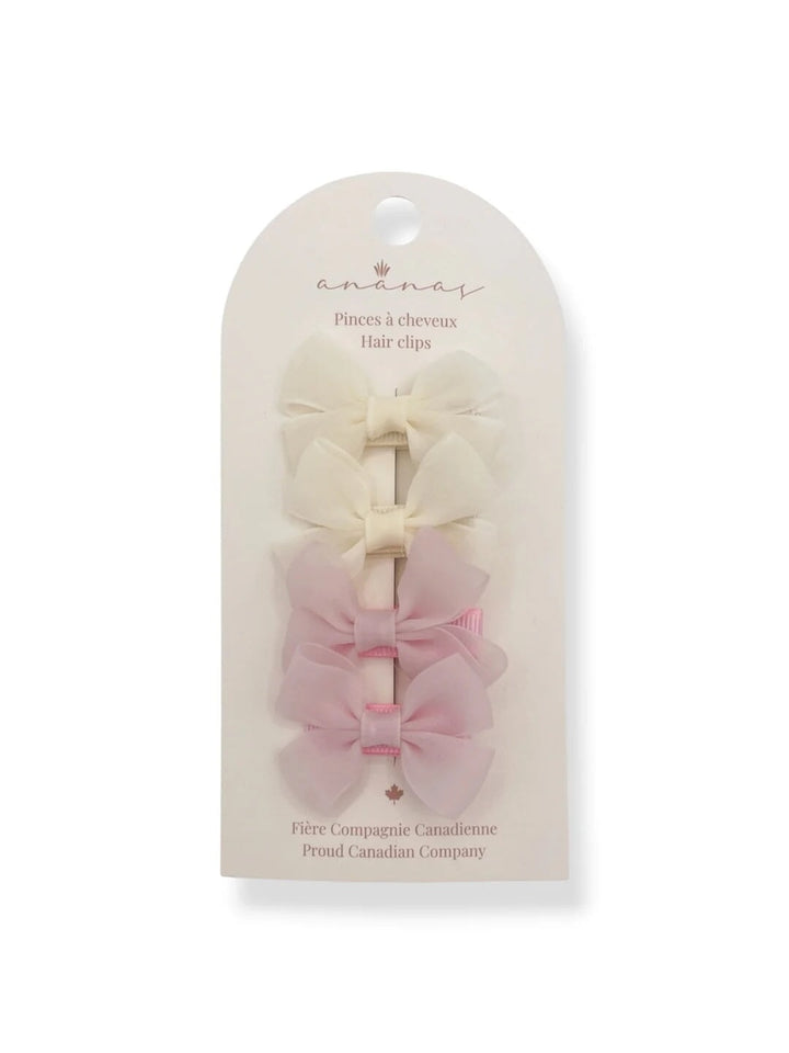 Boucles à cheveux sur pince - Romance ivoire/rose - Ananas &amp; Co. Accessoires vêtements/autres Ananas &amp; Co. 