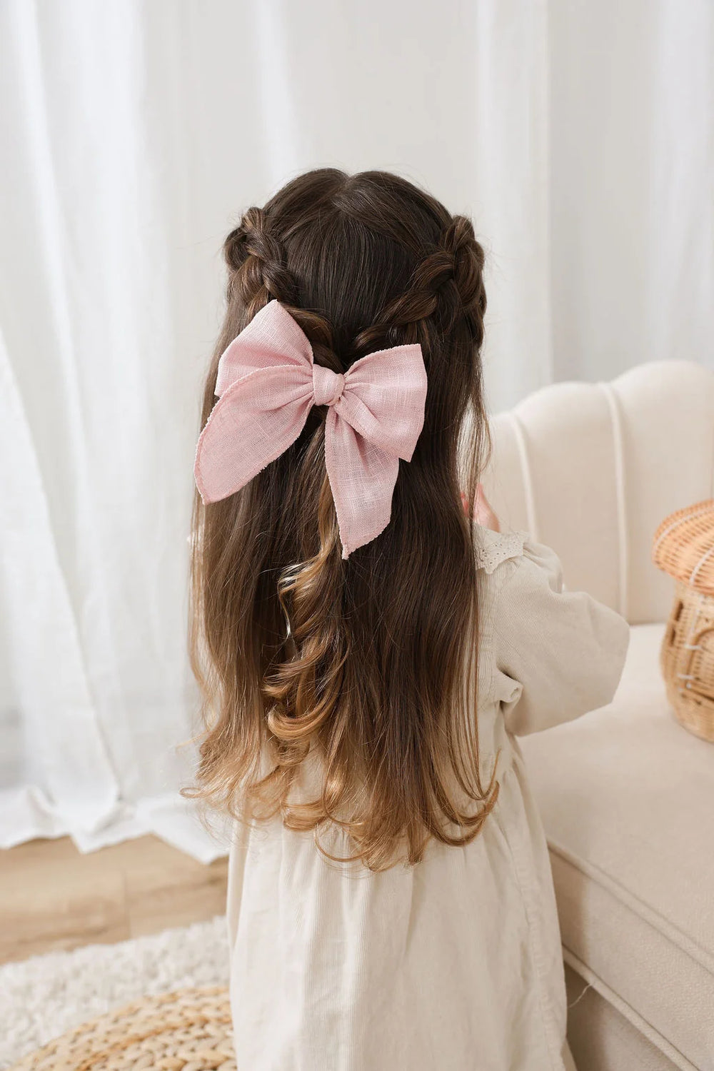 Boucle à cheveux sur pince Fable L Rose Ananas & Co. Mlle et Coco