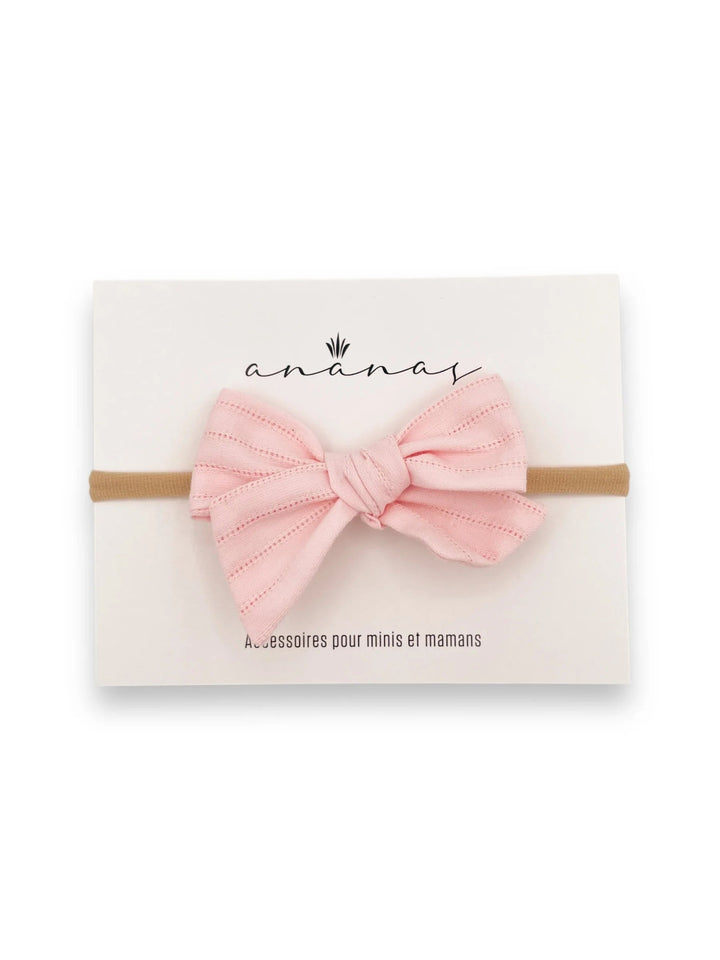 bandeau boucle brodé rose Ananas Co. compagnie québécoise