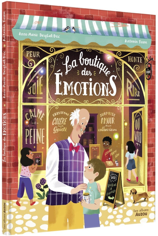 livre la boutique des émotions auzou enfant peur joie rire