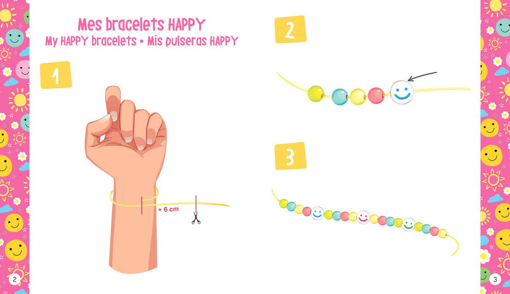 Bricolage Mes bracelets du bonheur Auzou Mlle et Coco