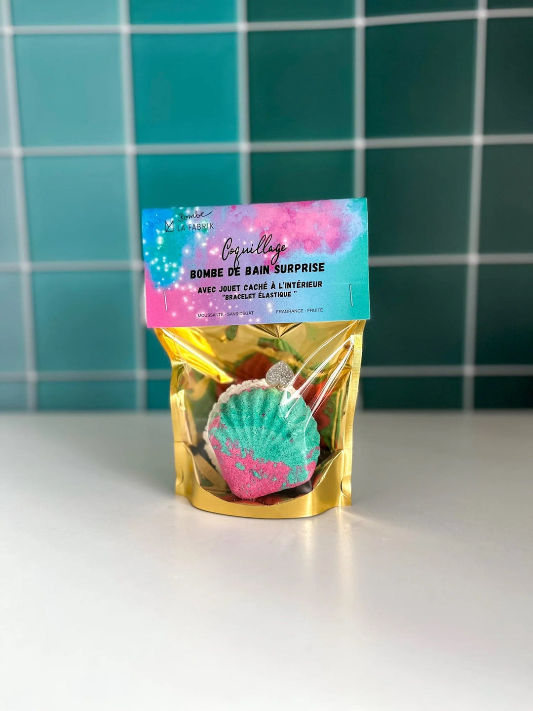 bombe bain surprise bracelet fruité coquillage La Fabrik