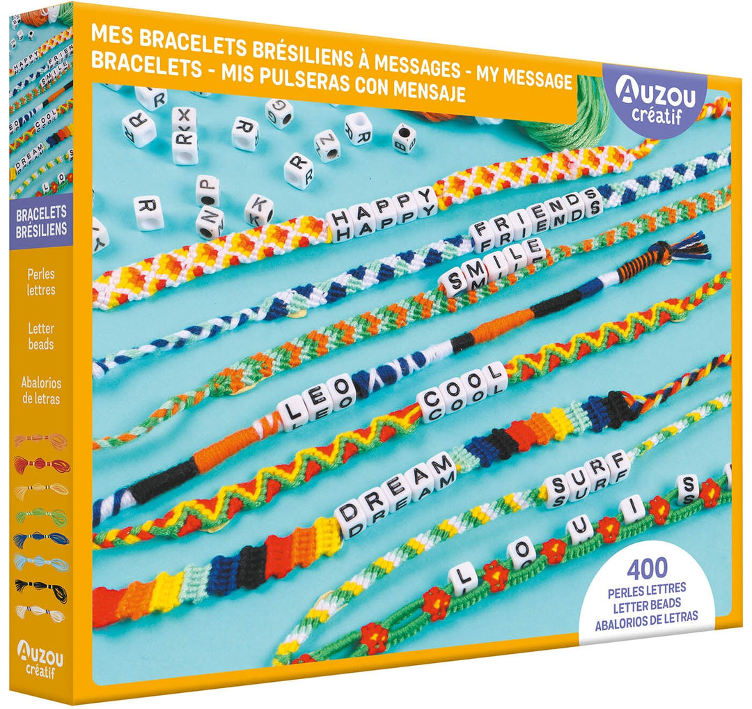 Auzou créatif - Mes bracelets Brésiliens à messages
