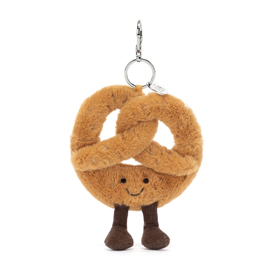 Breloque de sac pretzel nourriture Jellycat Mlle et Coco