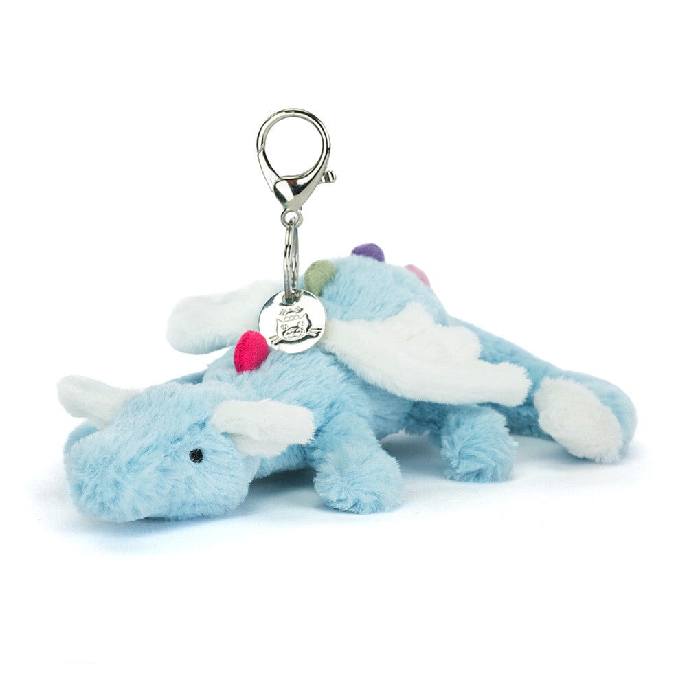 Breloque de sac dragon du ciel bleu Jellycat Mlle et Coco