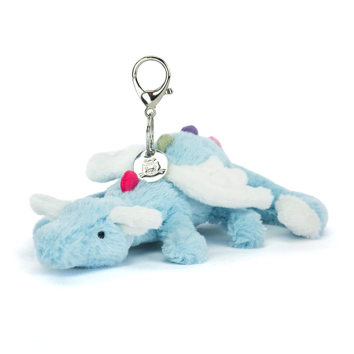Breloque de sac dragon du ciel bleu Jellycat Mlle et Coco