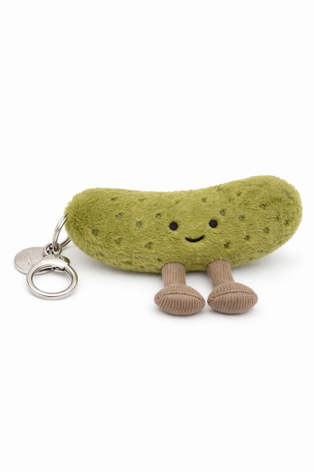 Breloque de sac peluche cornichon Jellycat Mlle et Coco