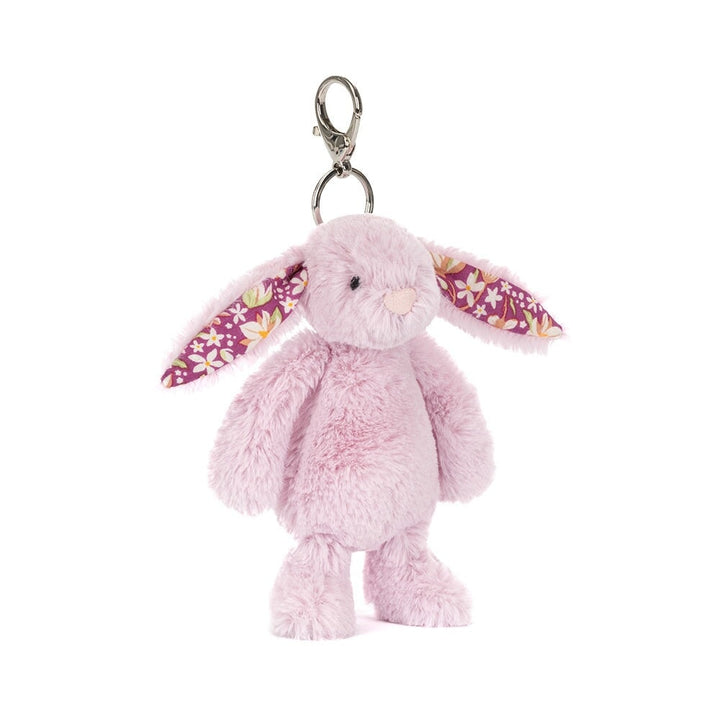 Breloque de sac peluche lapin de luxe blossom lilas Thistlepop  Jellycat Mlle et Coco