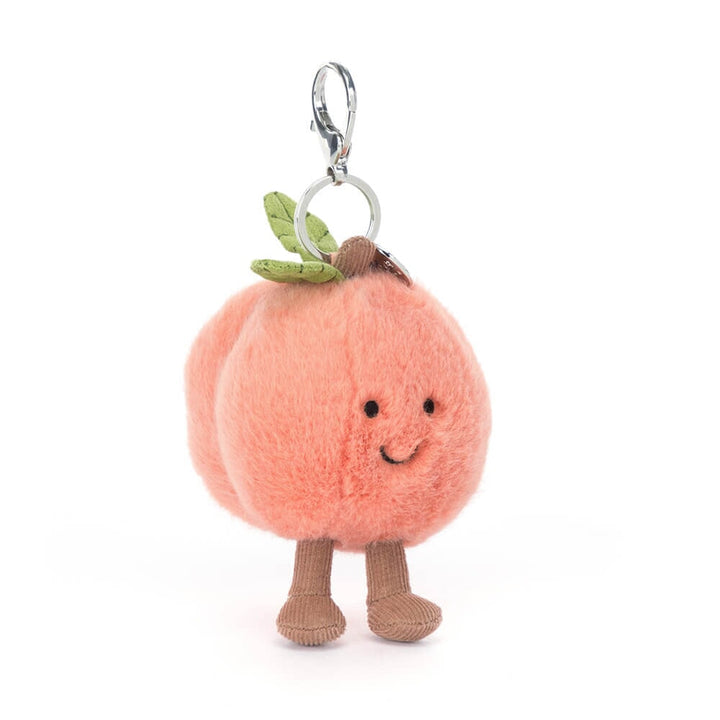 Breloque de sac pêche Jellycat Mlle et Coco