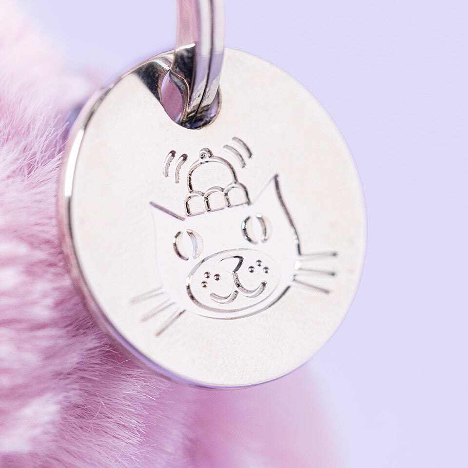 Breloque de sac peluche lapin de luxe blossom lilas Thistlepop  Jellycat Mlle et Coco