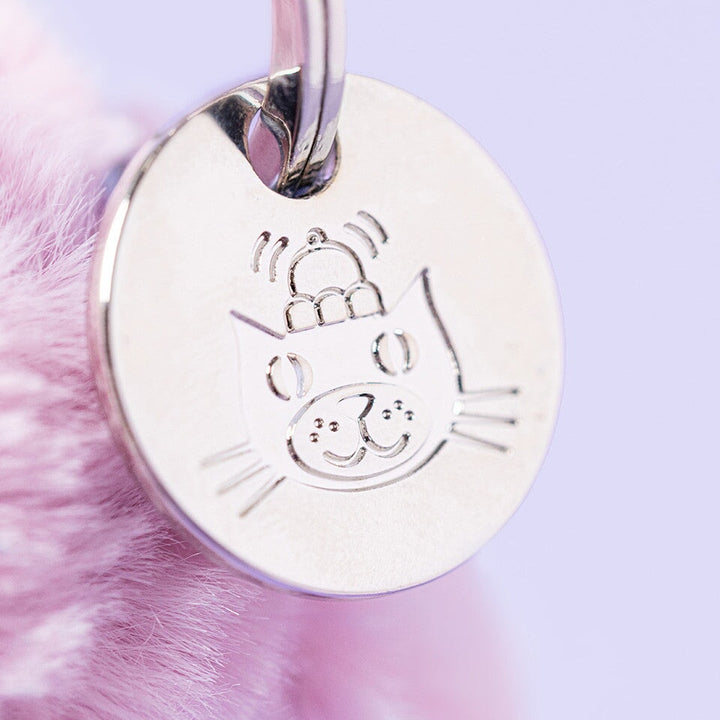 Breloque de sac peluche lapin de luxe blossom lilas Thistlepop  Jellycat Mlle et Coco