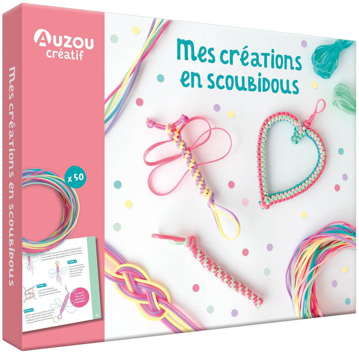 Bricolage - Mes créations en scoubidous - Auzou Éditions Jouet/jeux Auzou éditions 