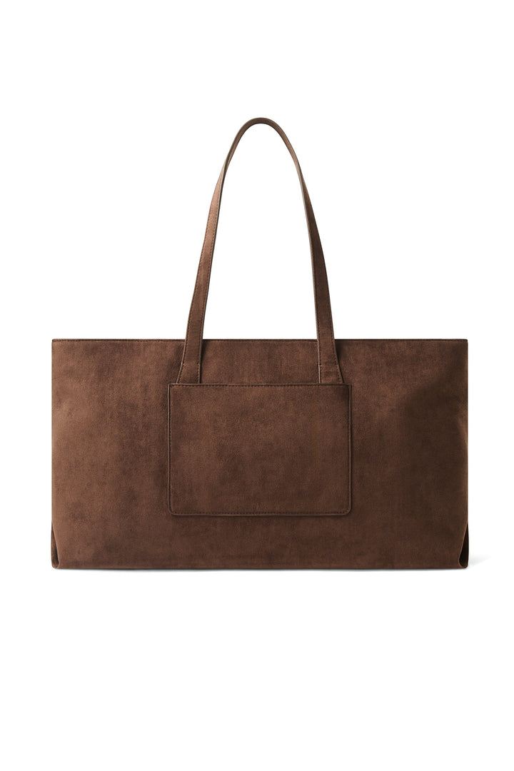 Sac Fourre-tout en suède chocolate Lambert Mlle et Coco