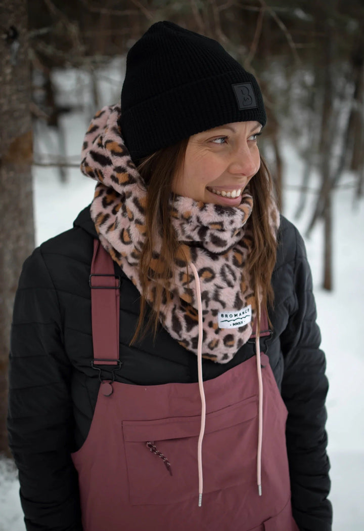 tuque noir gaufré doublé accessoire hivers Bromance compagnie québécoise