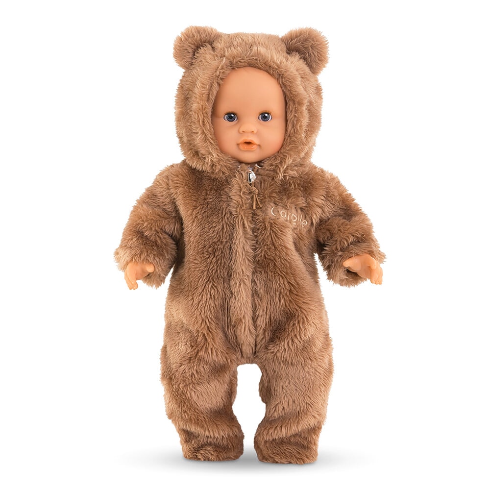 Vêtement pour poupée Teddy bear Combinaison pilote ourson brun