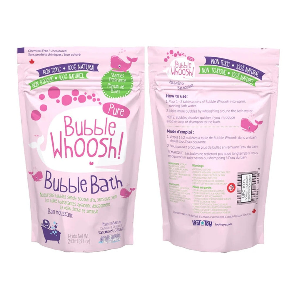 Bain moussant Baies sans colorants non toxique Bubble Woosh Loot Toy Mlle et Coco
