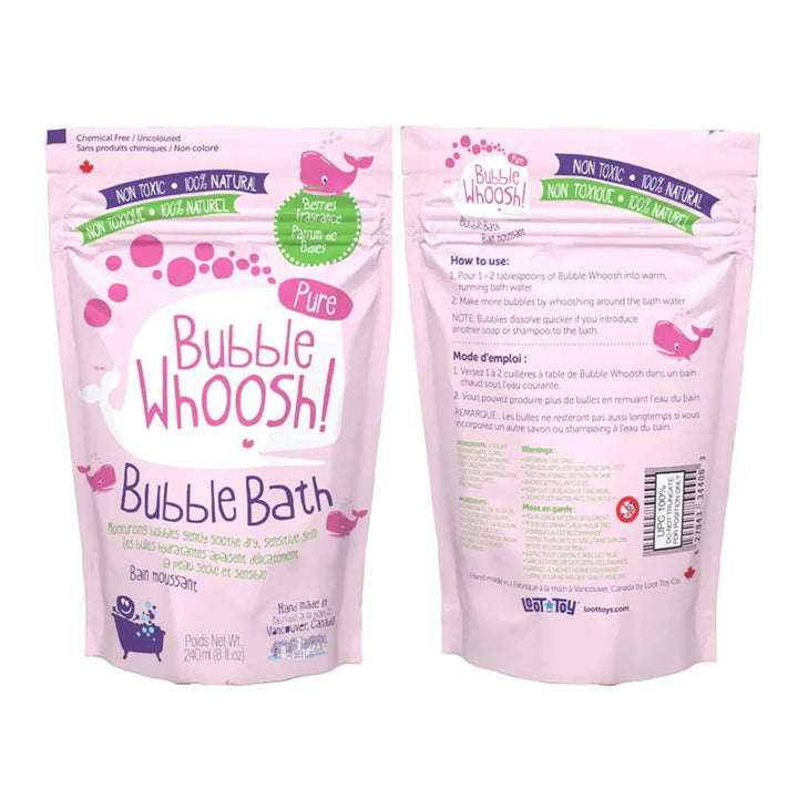 Bain moussant Baies sans colorants non toxique Bubble Woosh Loot Toy Mlle et Coco