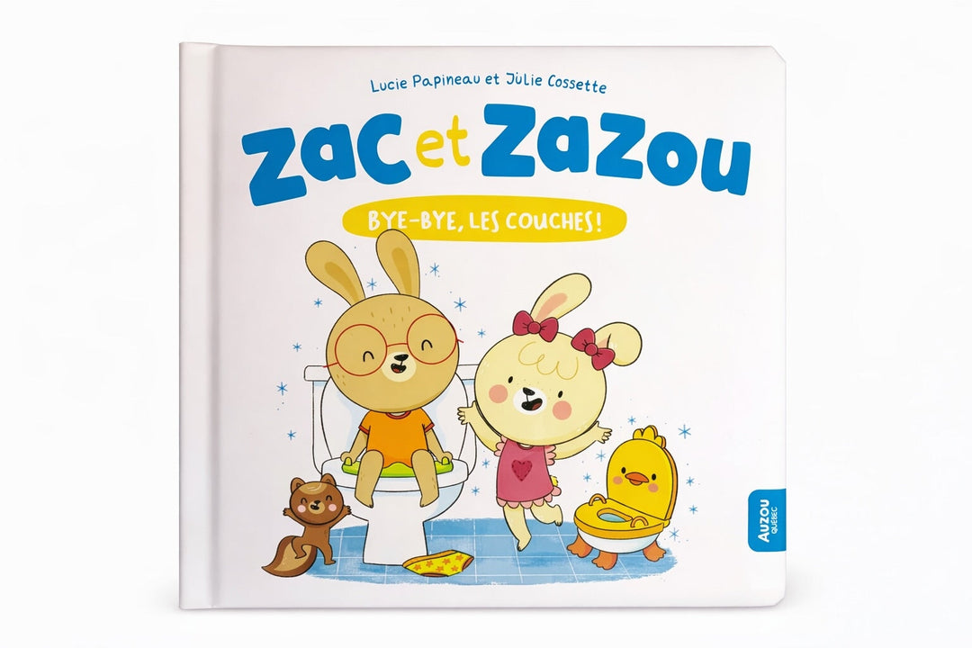 Livre Zac et Zazou : Bye-bye les couches ! Auzou Mlle et Coco