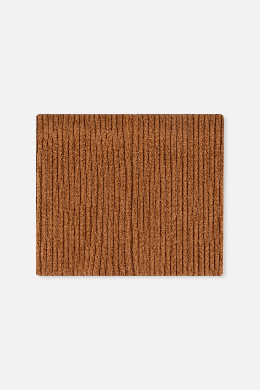 Cache-cou mi-saison en tricot Brun cassonade Deux par Deux Mlle et Coco