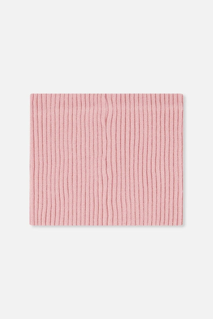 Cache-cou mi-saison en tricot Vieux rose Deux par Deux Mlle et Coco