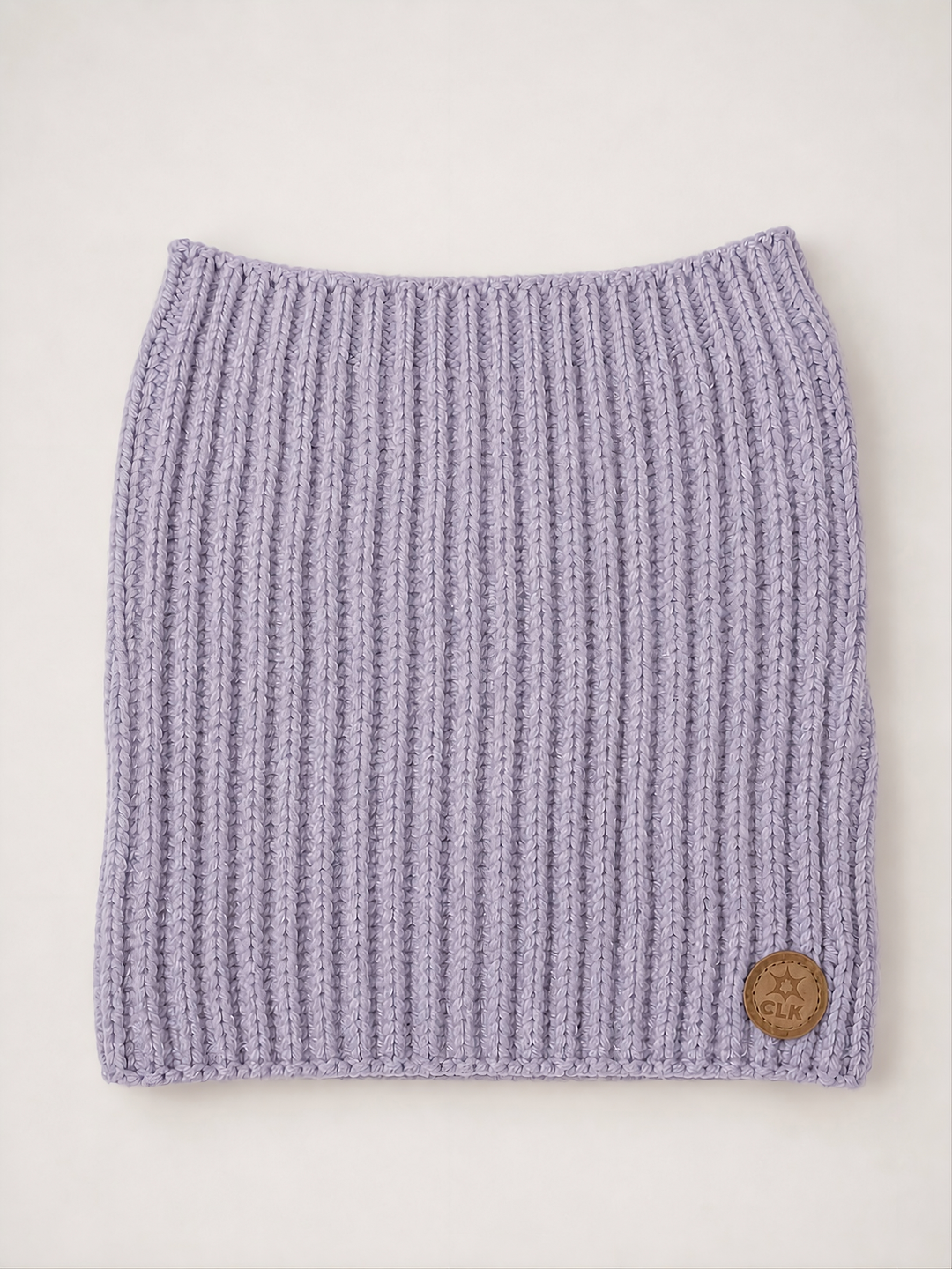 Cache-cou en tricot Lilas Calikids Mlle et Coco
