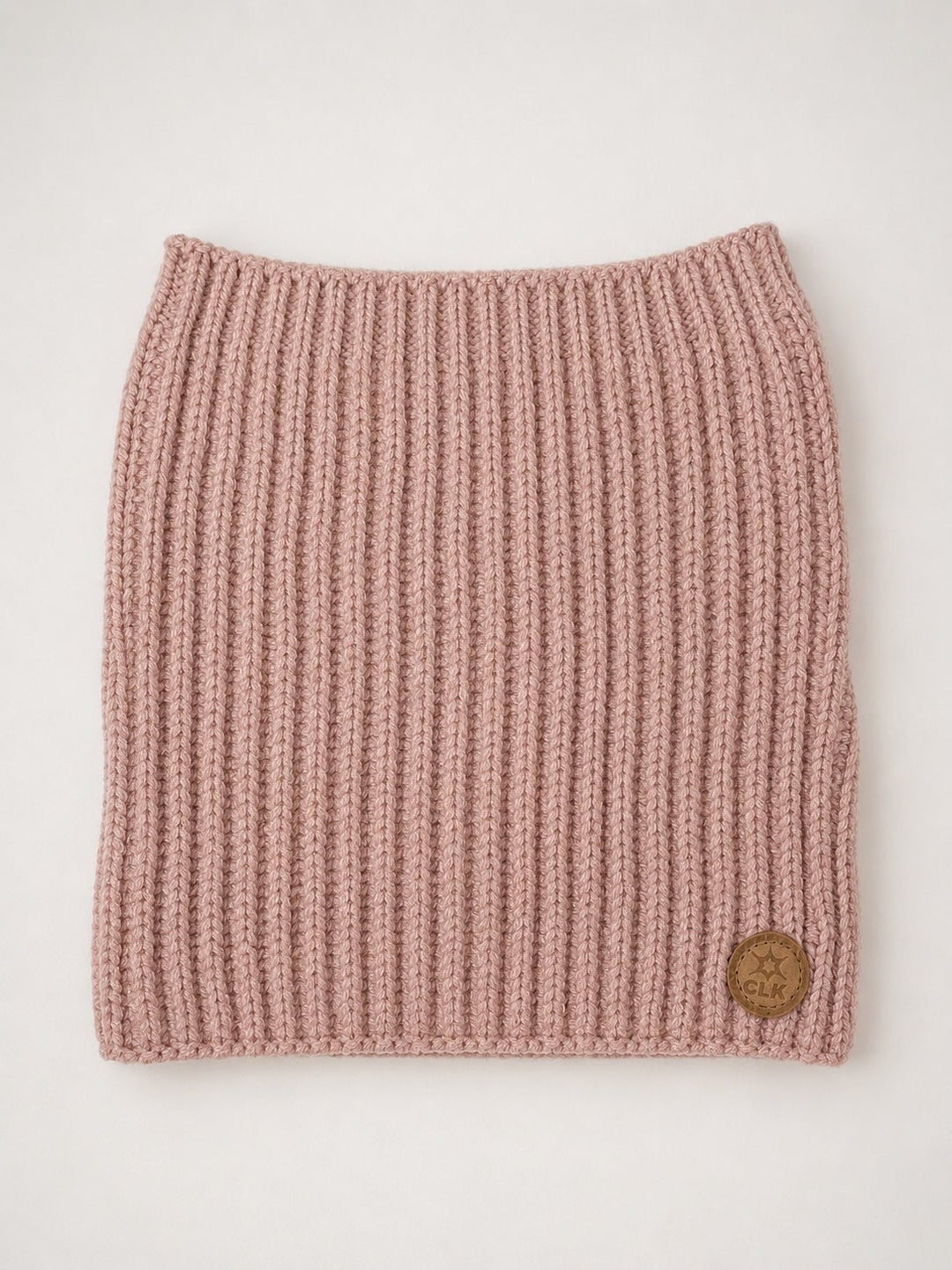 Cache-cou en tricot rose lotus (0-2 ans) Calikids Mlle et Coco