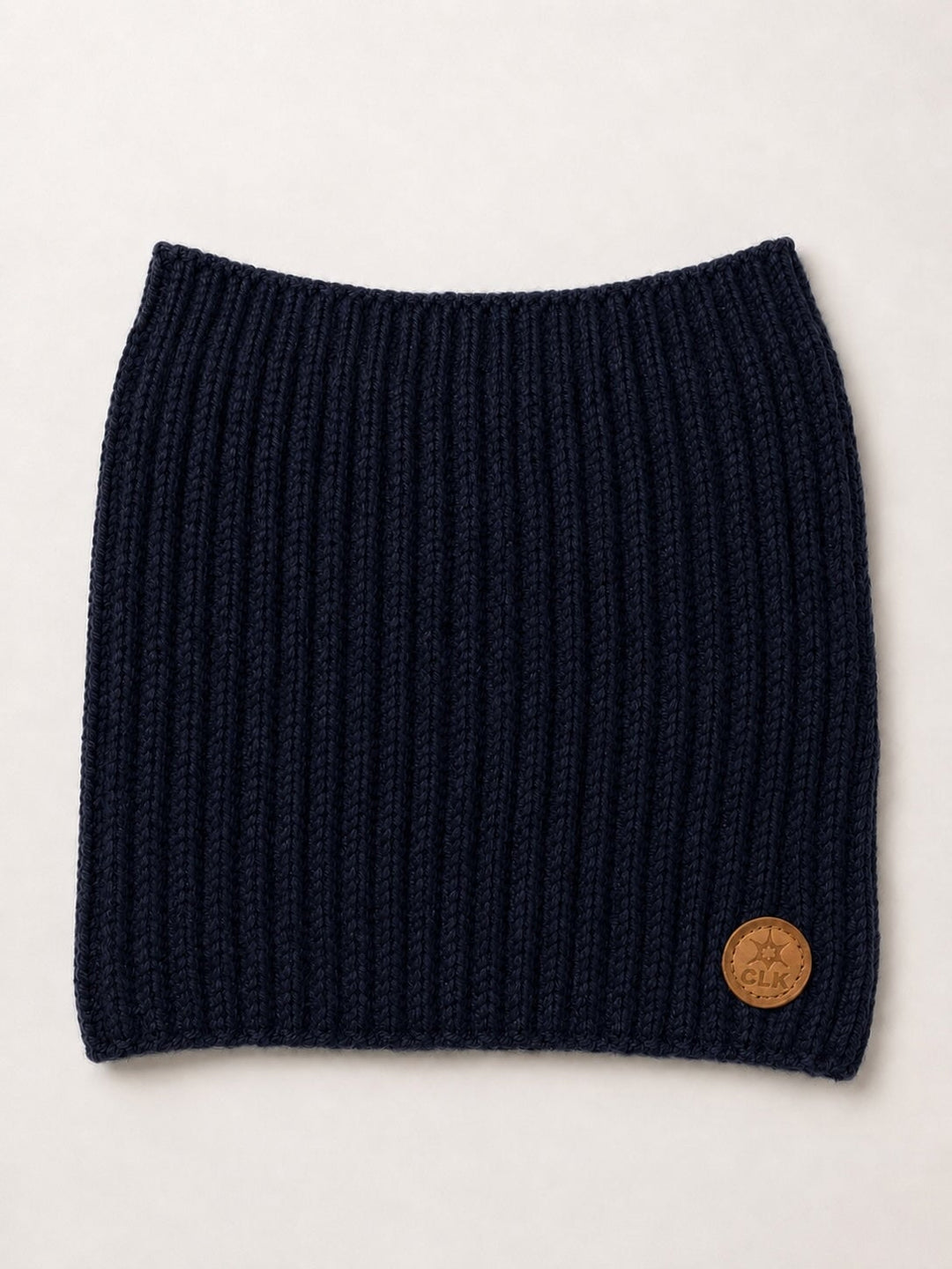 Cache-cou en tricot bleu marin (0-2 ans) Calikids Mlle et Coco