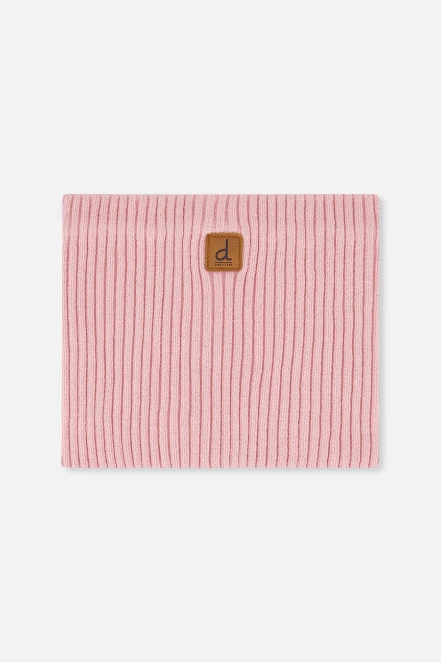 Cache-cou mi-saison en tricot Vieux rose Deux par Deux Mlle et Coco