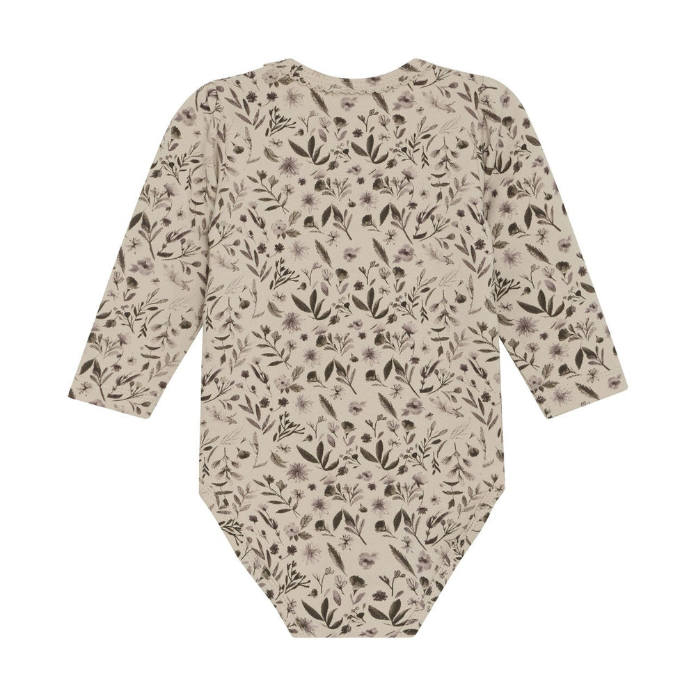 Cache-couche manches longues fleurs - Beige - Minymo Vêtements (échantillons) Minymo 