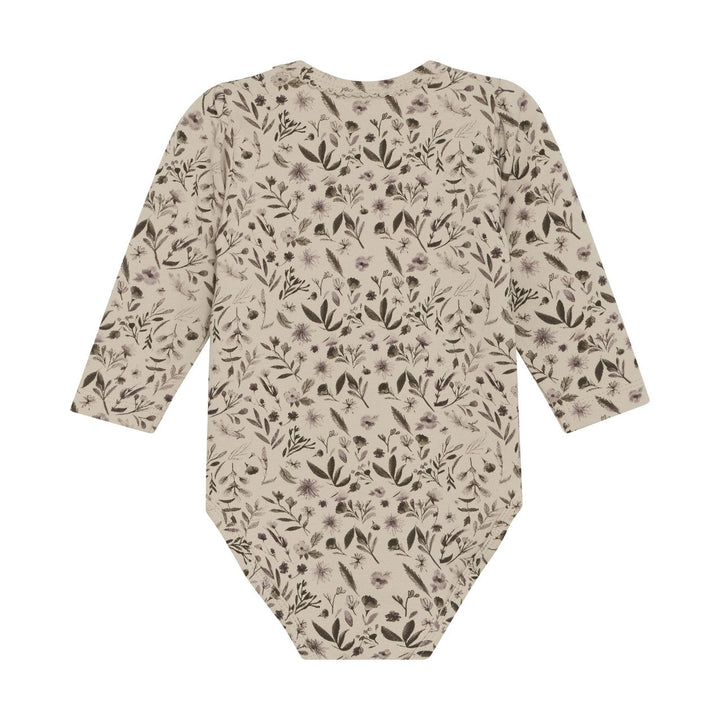Cache-couche manches longues fleurs - Beige - Minymo Vêtements (échantillons) Minymo 